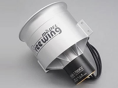 Freewing 3668-1700Kv 80mm 12 Blade Motor Metal EDF