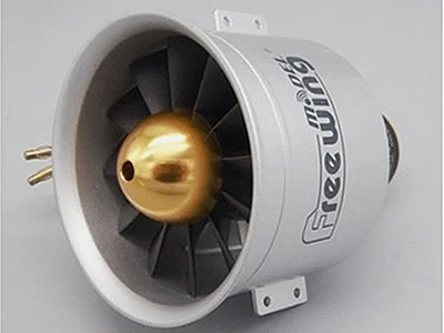 Freewing 3668-1700Kv 80mm 12 Blade Motor Metal EDF