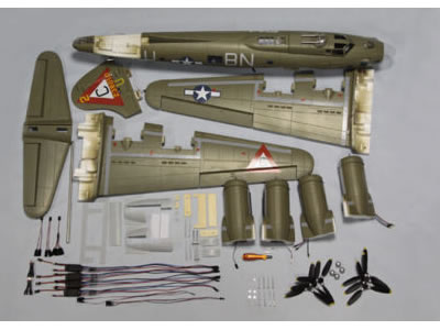 Freewing B17 Flying Fortress EPO Foam PNP Model Airplane Freewing Official Retail Store
