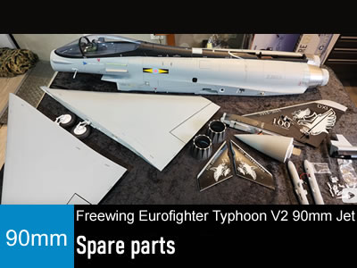 Freewing Eurofighter Typhoon V2 90mm EDF Jet Spare parts