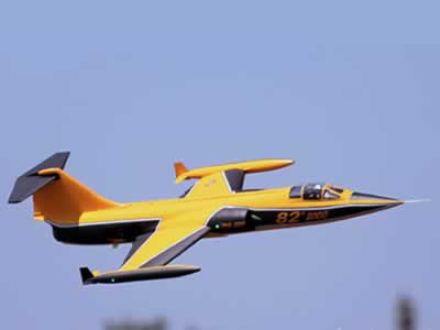 Freewing F-104 90mm Yellow PNP RC Airplane PNP RC Airplane