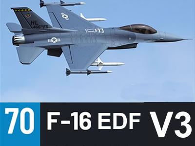 Freewing F-16 Falcon V3 6S 70mm EDF PNP RC Airplane
