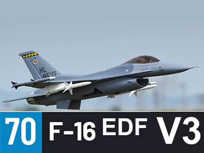 Freewing F-16 V3 70mm EDF Jet ARF plus  RC Airplane
