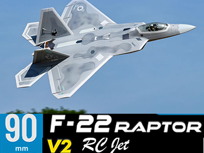 Freewing F-22 V2 90mm 8S PNP Jet