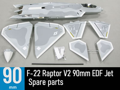 Freewing F-22 Raptor V2 90mm EDF Jet PNP Spare parts