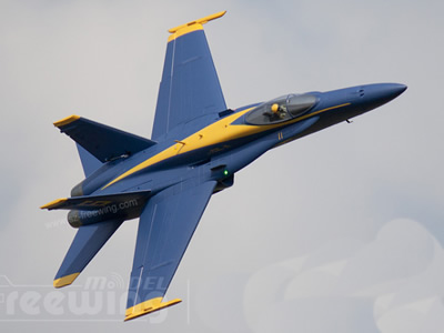 Freewing F/A-18C Hornet Blue Angels 90mm EDF Jet ARF Plus Servo Rc plane