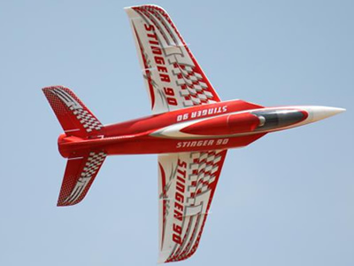 Freewing Red Stinger 90 Extreme Performance 90mm EDF Jet PNP RC Airplane 