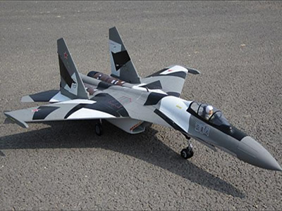 Freewing SU35 Grey Camo Twin 70mm