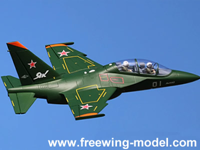 Freewing Yak-130 Green 70mm EDF Jet PNP RC Airplane