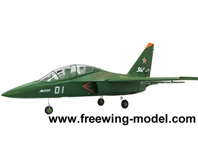 Freewing Yak-130 Green 70mm EDF Jet PNP RC Airplane