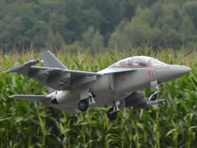 Freewing Yak-130 Grey Super Scale 90mm EDF Jet 6S PNP RC Airplane