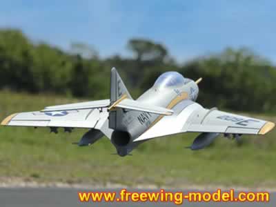 Freewing F9F-8 Cougar Super Scale 80mm EDF PNP with Gyro RC Airplane